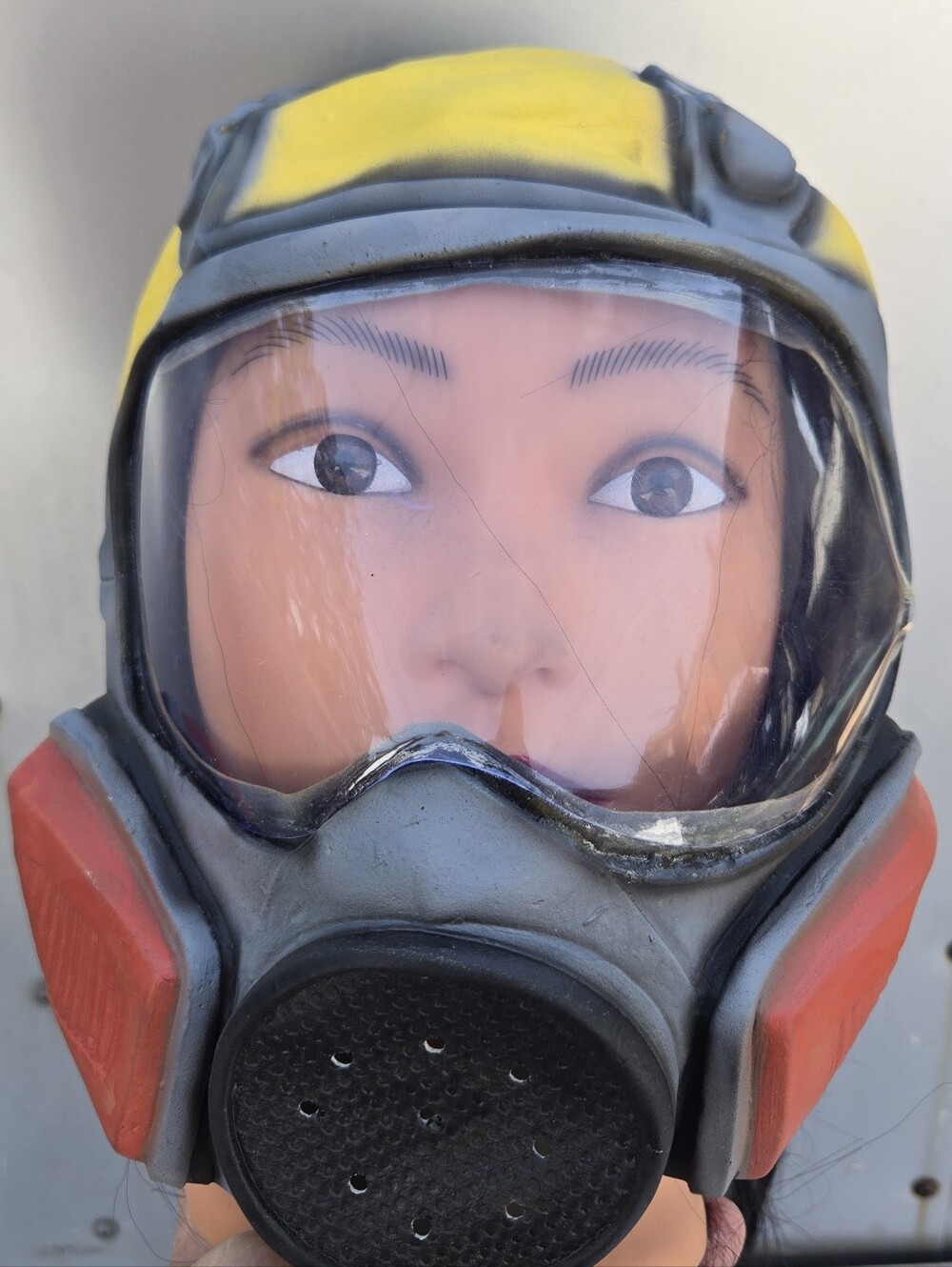 Yellow and Grey Costume Gas Mask